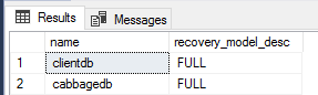 Full Recovery Model Databases